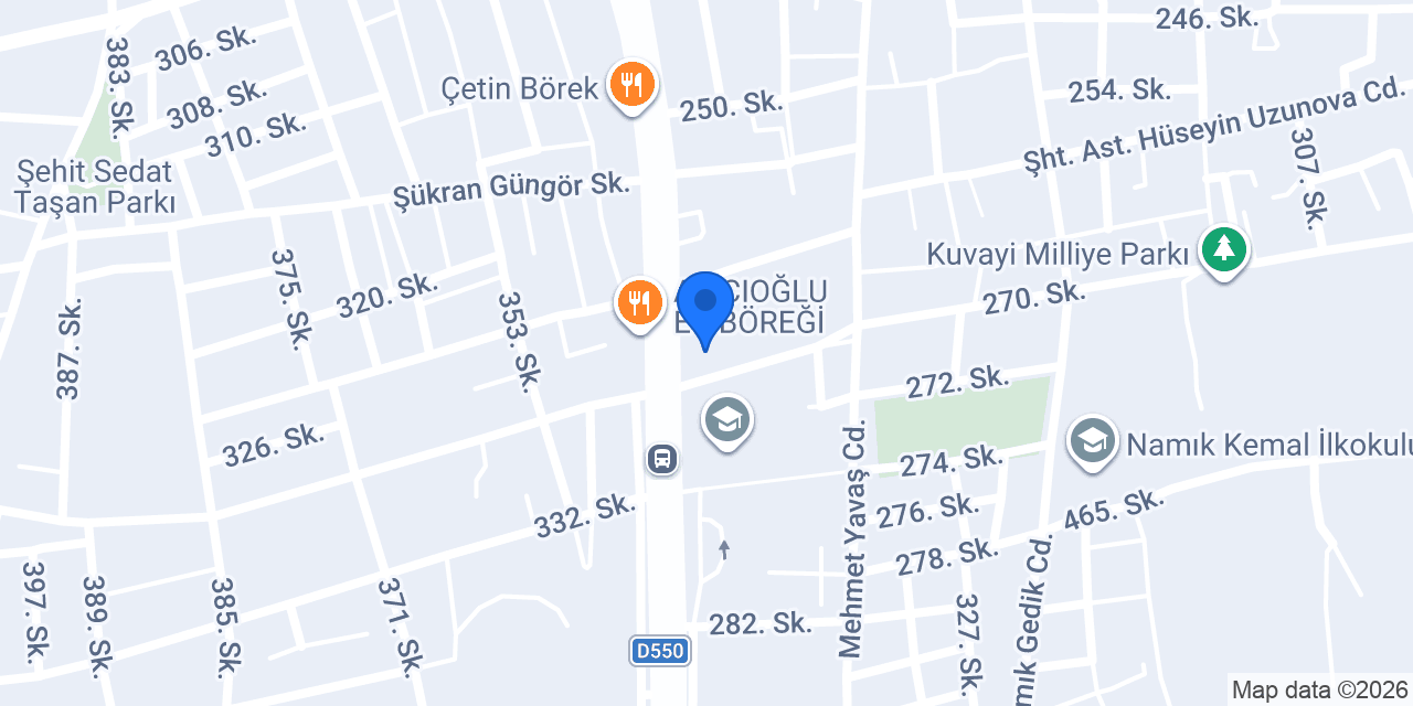 Akasya Pastanesi konumu