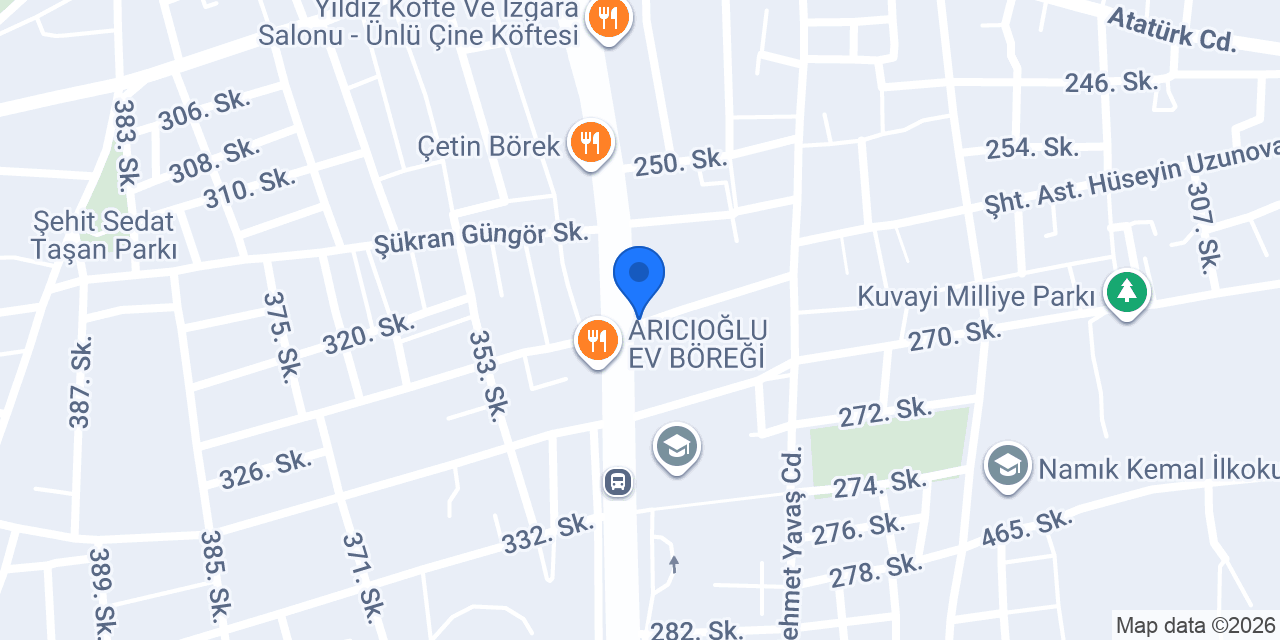 Yüksek Promil Tekel Bayii konumu