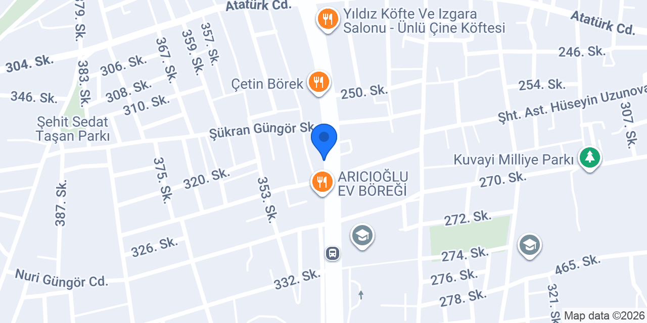 Yüksel Rent a Car konumu