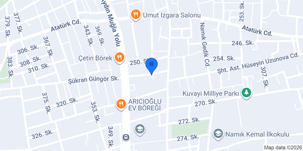 Madran Pansiyon konumu