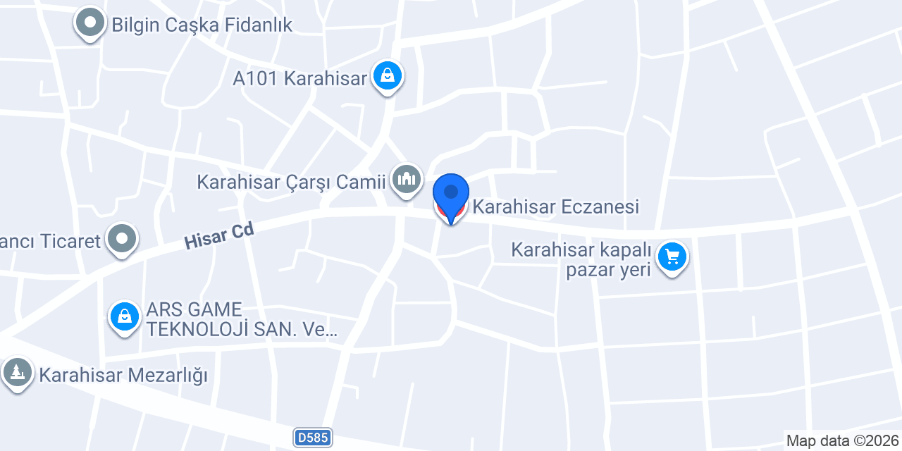 Karahisar Eczanesi konumu