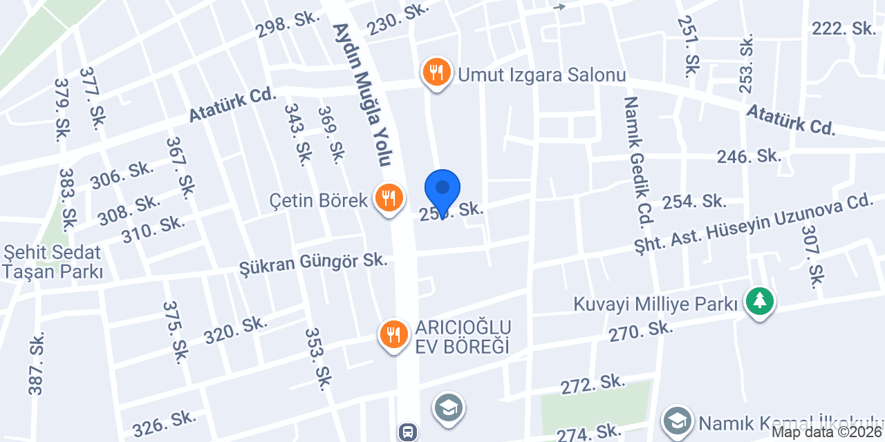 Çine İlçe Halk Kütüphanesi Müdürlüğü konumu