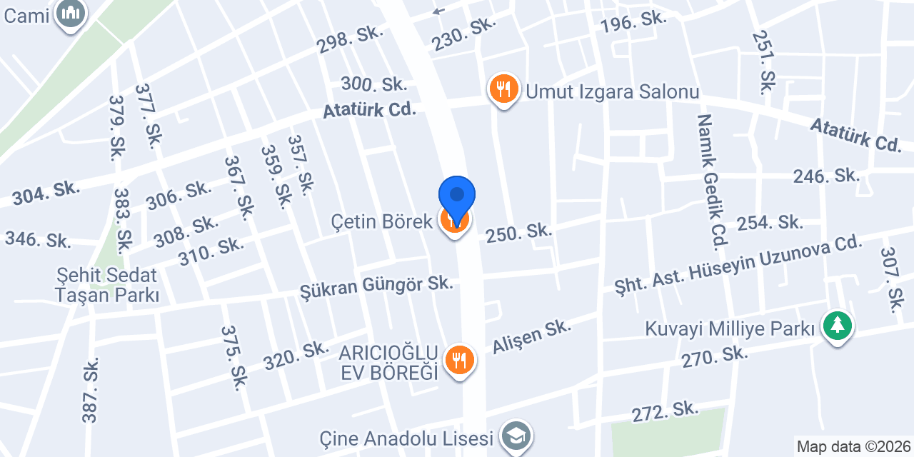 Hamur deryasi konumu