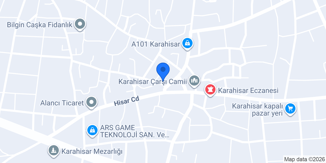 Ptt-karahisar Şubesi konumu