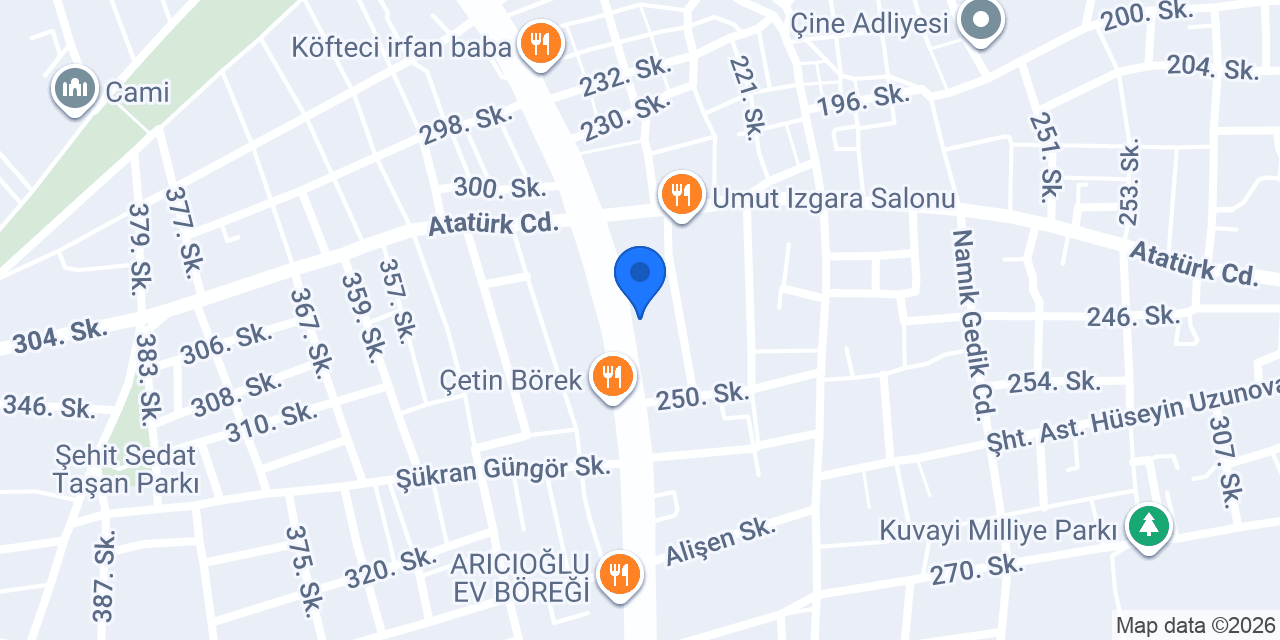 Çine 2. Noterliği konumu