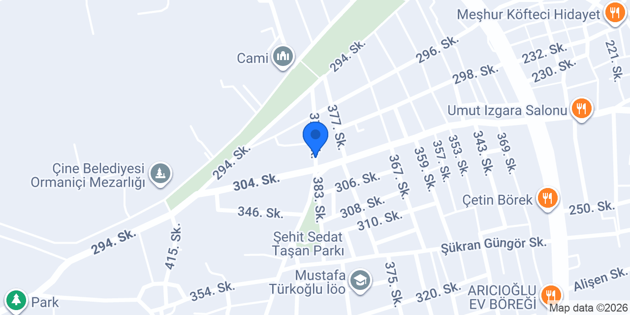 Çine İmam Hatip Ortaokulu konumu