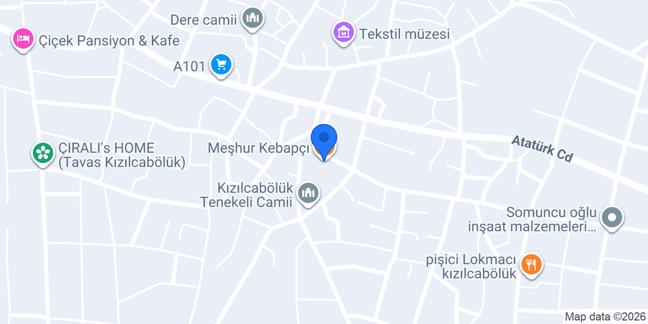 Meşhur Kebapçı konumu