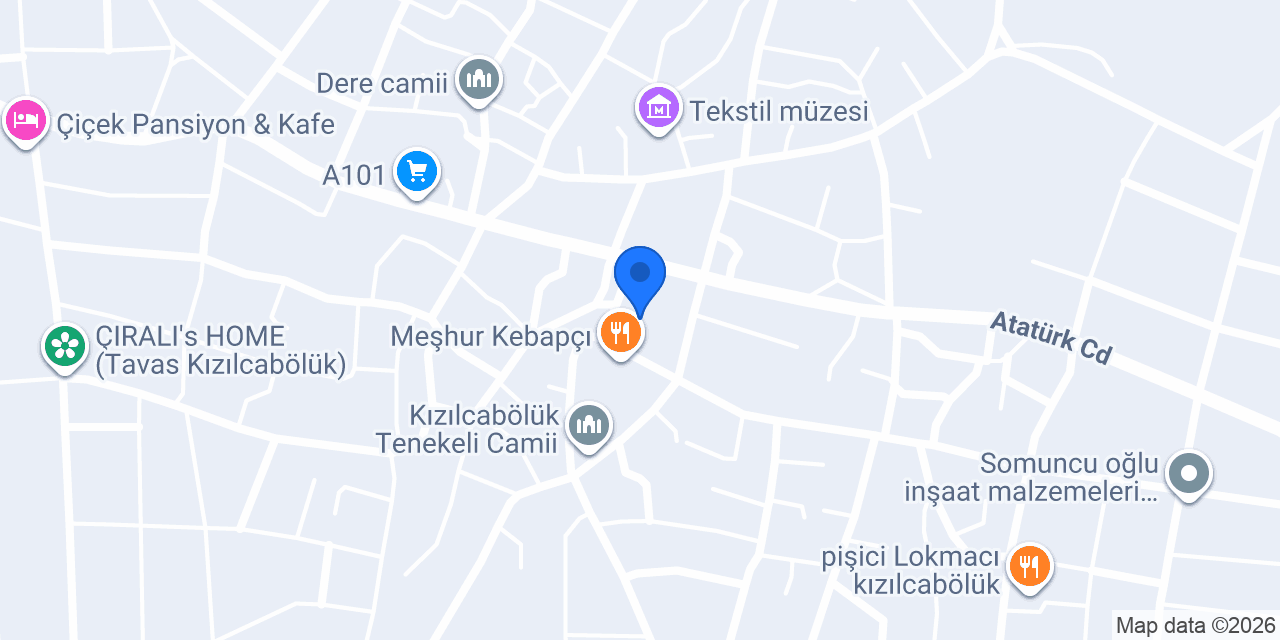 Mekik Çay ve Tost konumu