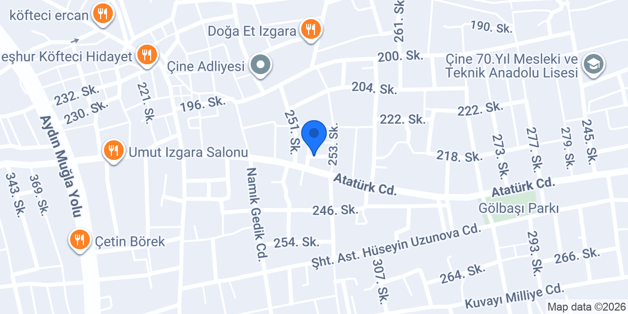 Çınar CNR EMLAK konumu