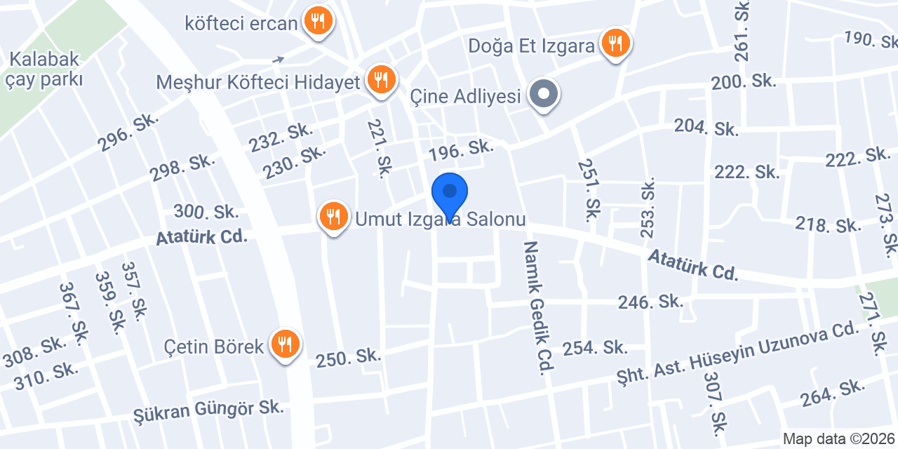 Aydın Aperatif Salonu konumu