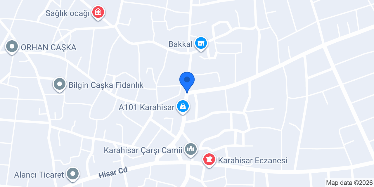 KARAHİSARR KEMAL SARIKAYA ORTAOKULU konumu
