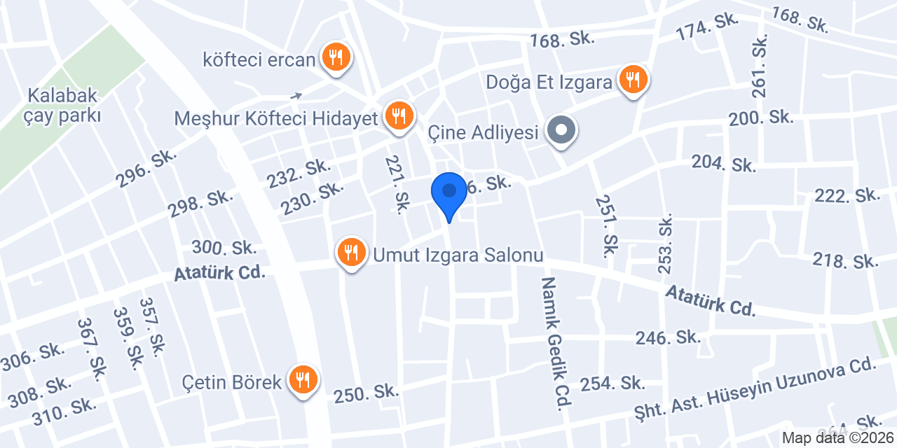 TEB Çine Şubesi konumu