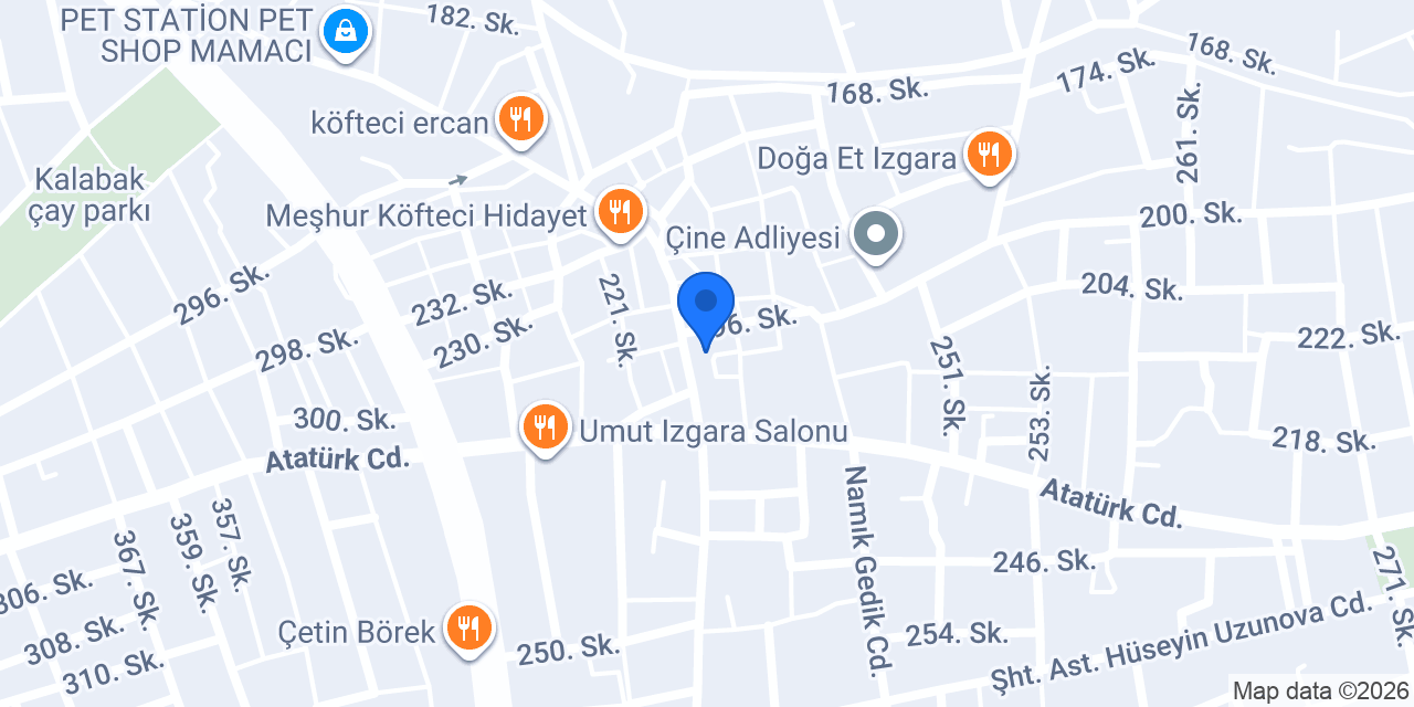 Şirin saatçi konumu
