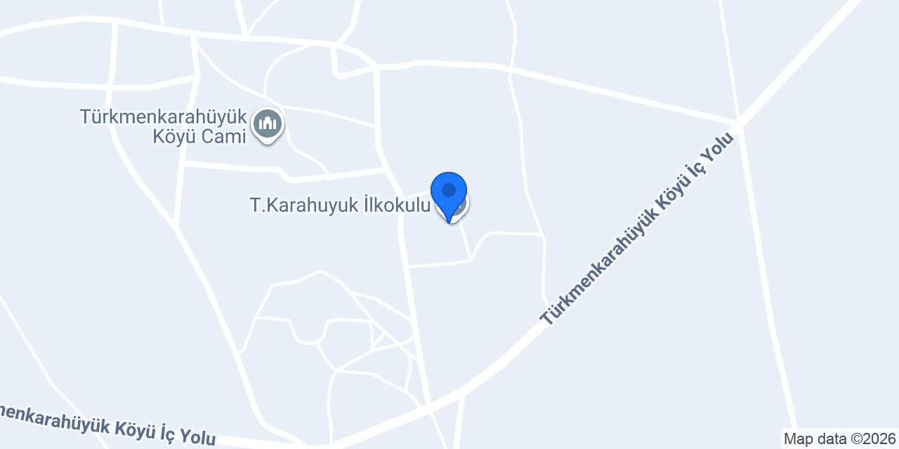 T.karahuyuk İlkokulu konumu