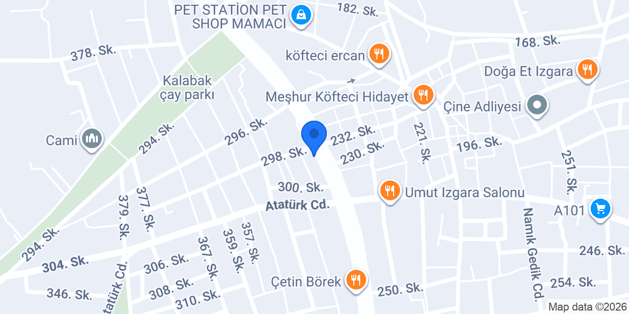 Asya 2000 Pastanesi 2 konumu