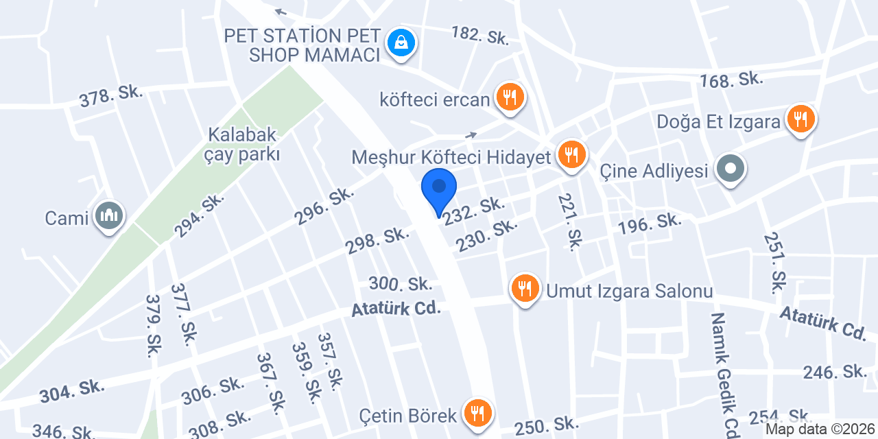 Antepli Enes Usta konumu