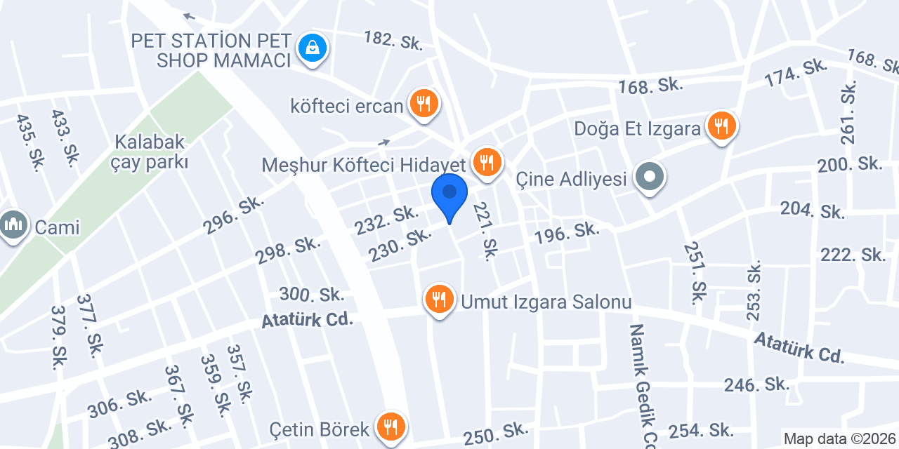 Karaboğa Veteriner Kliniği konumu
