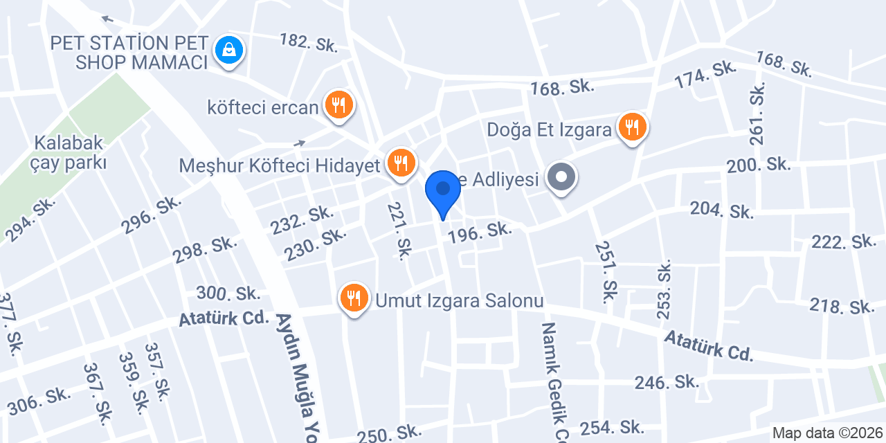 DenizBank Çine Şubesi konumu