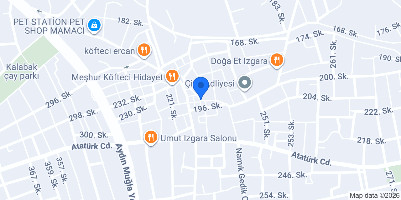 Yörükler pasajı aydın aperatif konumu