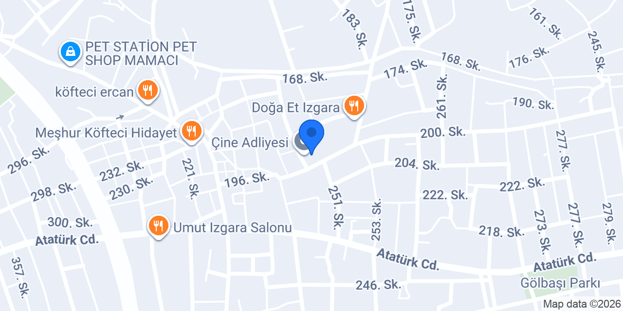 Çine İlçe Nüfus Müdürlüğü konumu