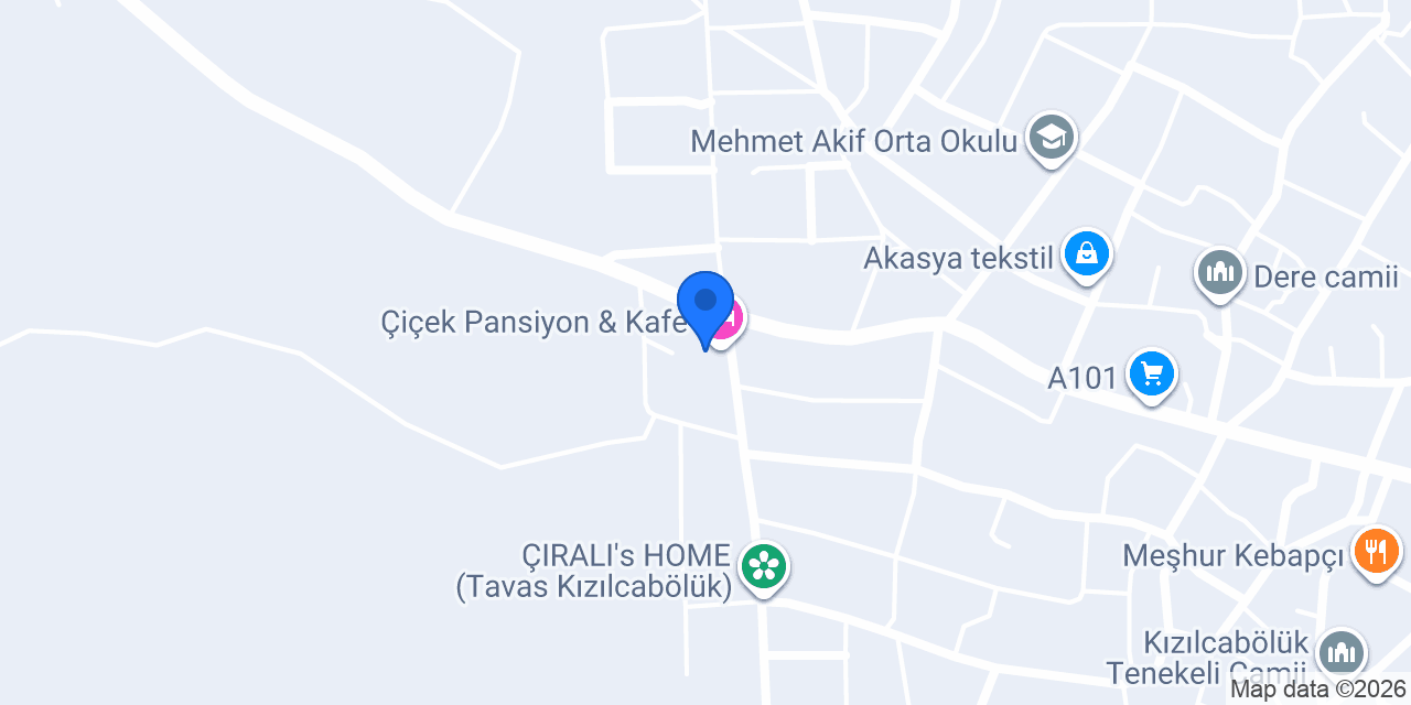Çiçek Pansiyon & Kafe konumu