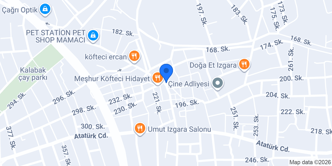 ÇİNE MERKEZ TAKSİ konumu