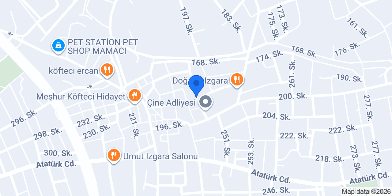 ÇİNE KONAK TAKSİ konumu