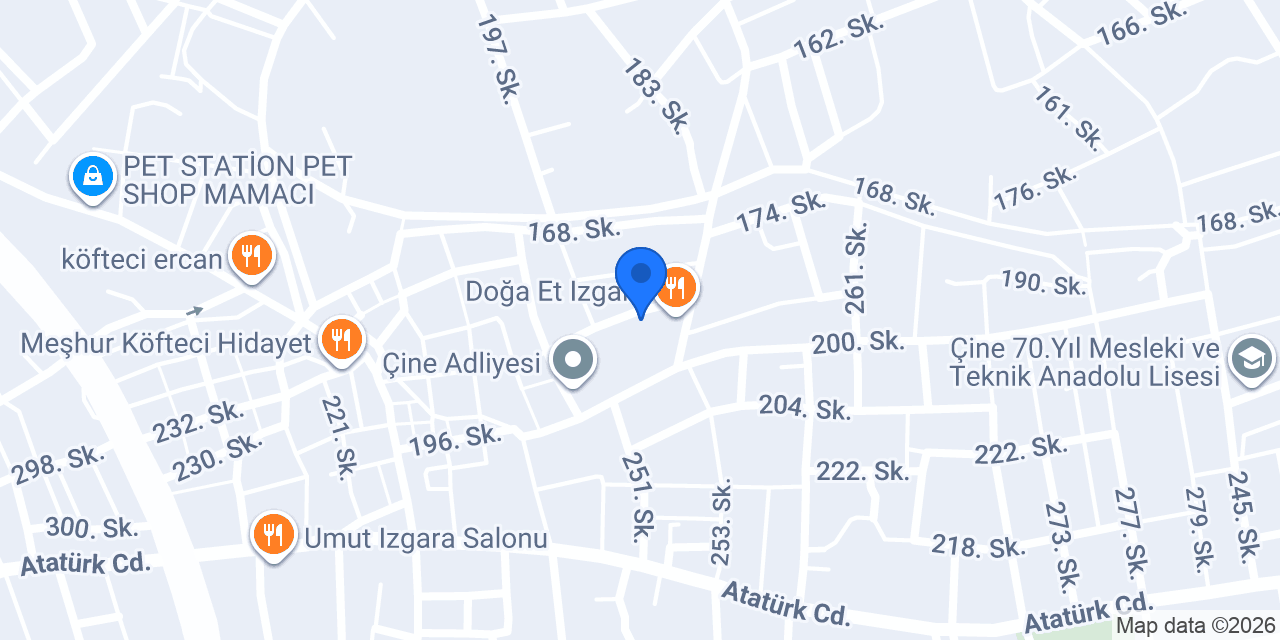 Çine Vergi Dairesi konumu