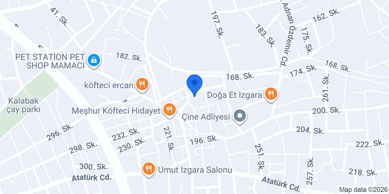 madran veteriner muayenehanesi konumu