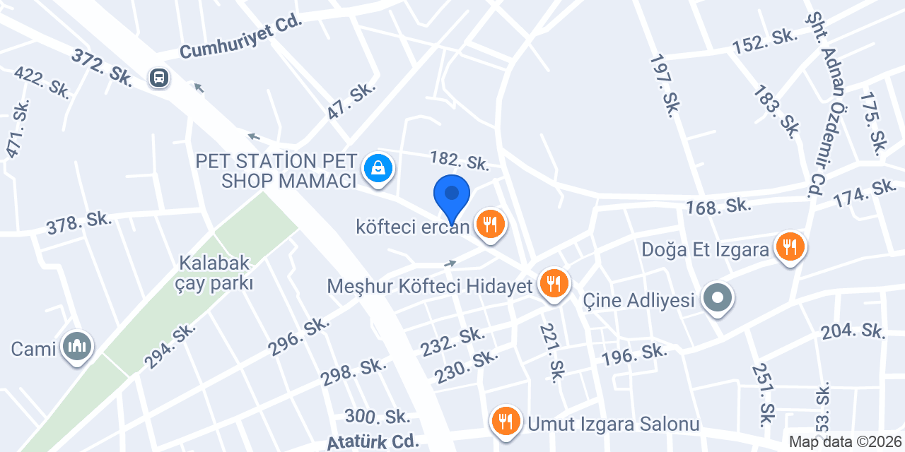 Çiçek Izgara Salonu konumu