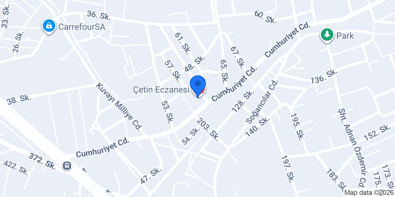 Çetin Eczanesi konumu