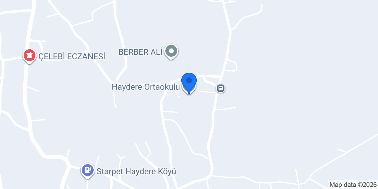 Haydere Ortaokulu konumu