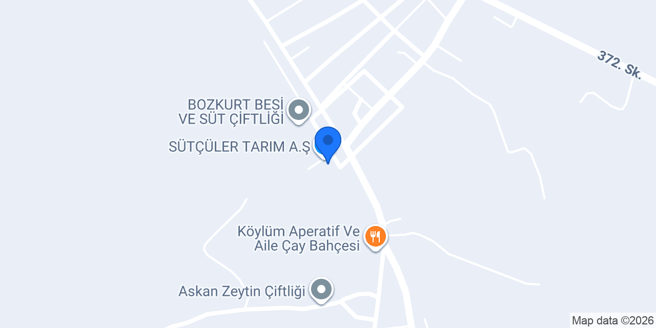 SÜTÇÜLER TARIM A.Ş. konumu