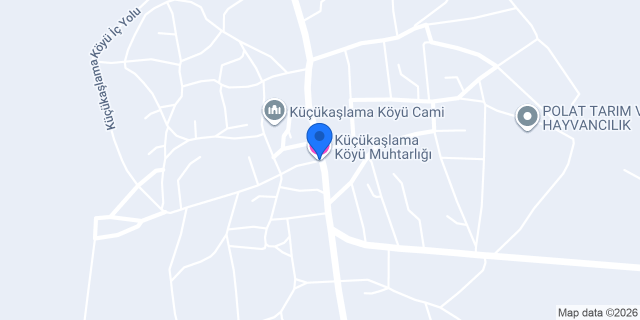 Küçükaşlama Köyü Muhtarlığı konumu