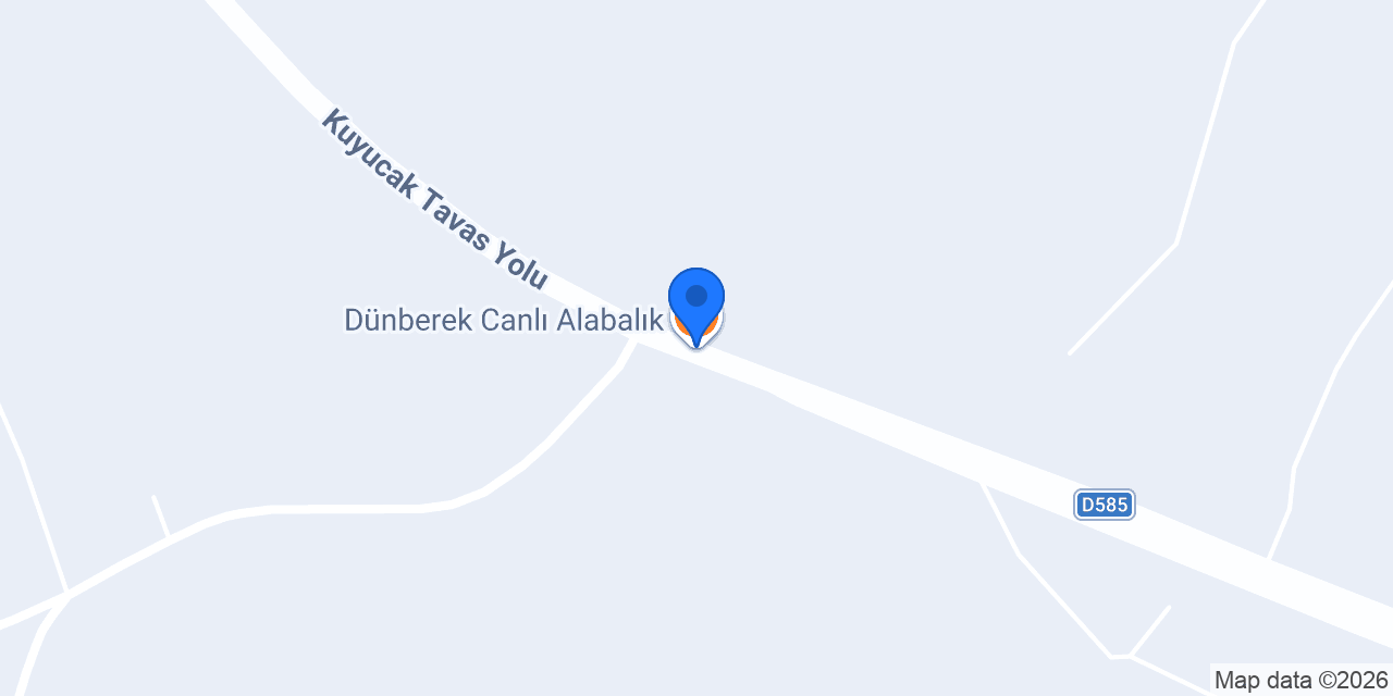 Dünberek Canlı Alabalık konumu