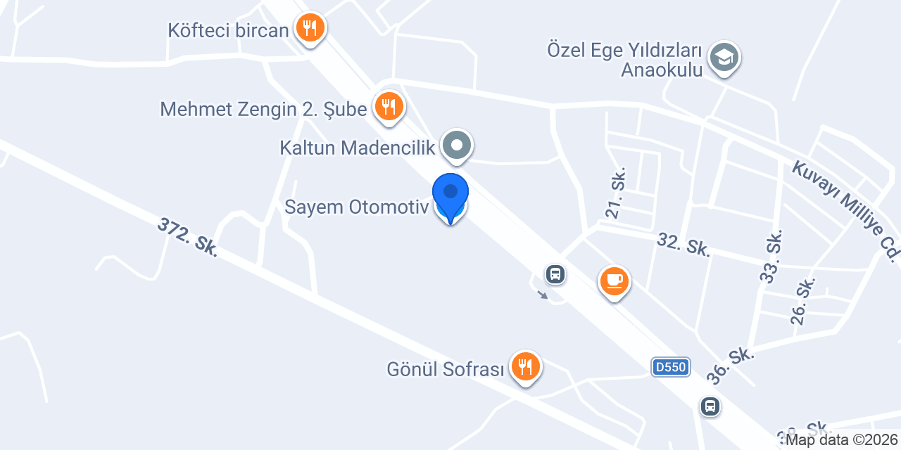 Sayem Otomotiv konumu