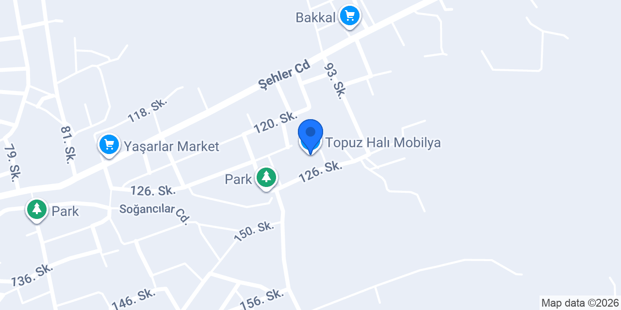 Topuz Halı Mobilya konumu