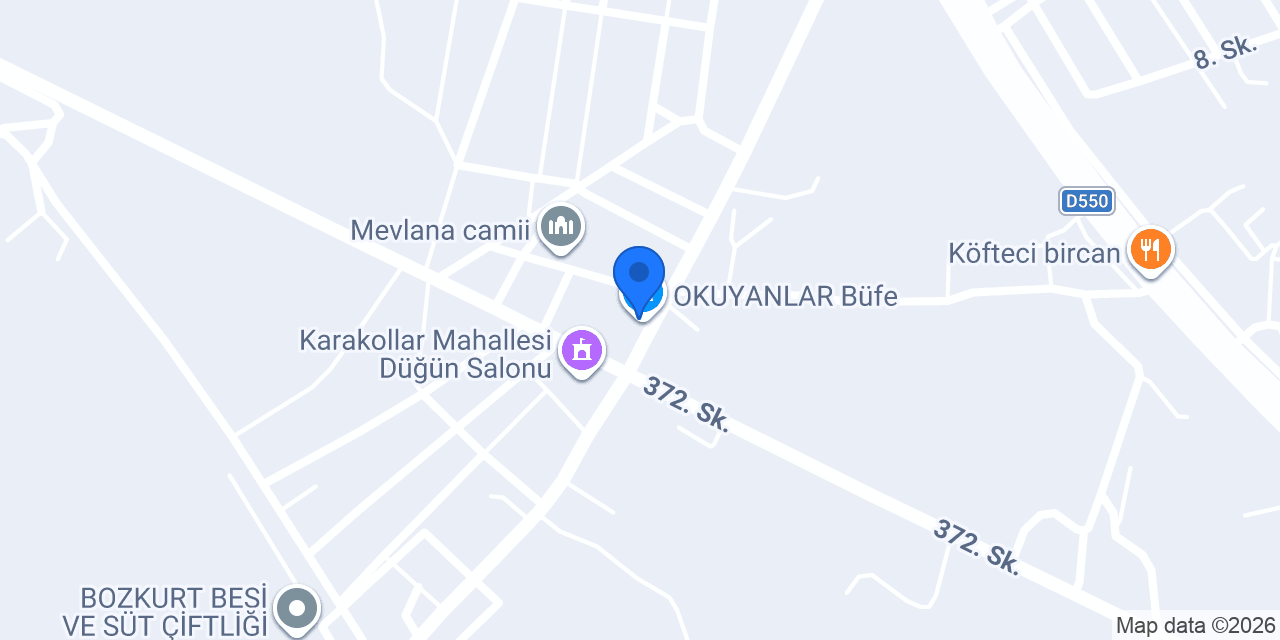 OKUYANLAR Büfe konumu