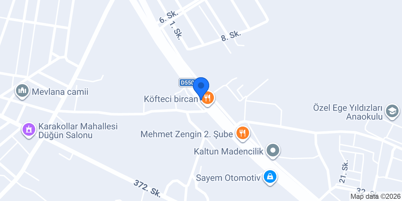 Cingöz Oto Galeri konumu