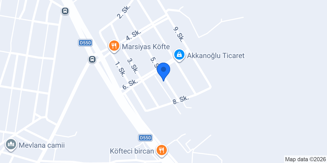 Türkeş Traktör Otomotiv konumu