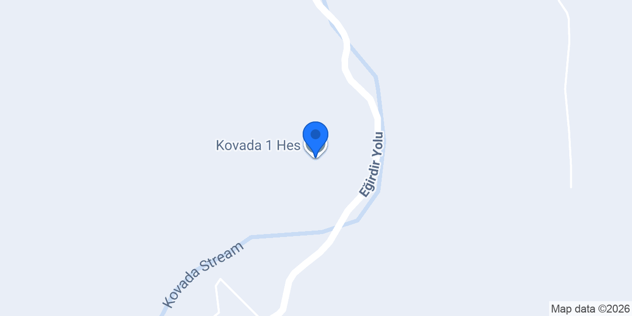 Kovada 1 Hes konumu