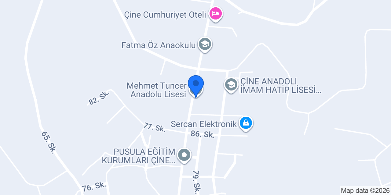 Mehmet Tuncer Anadolu Lisesi konumu