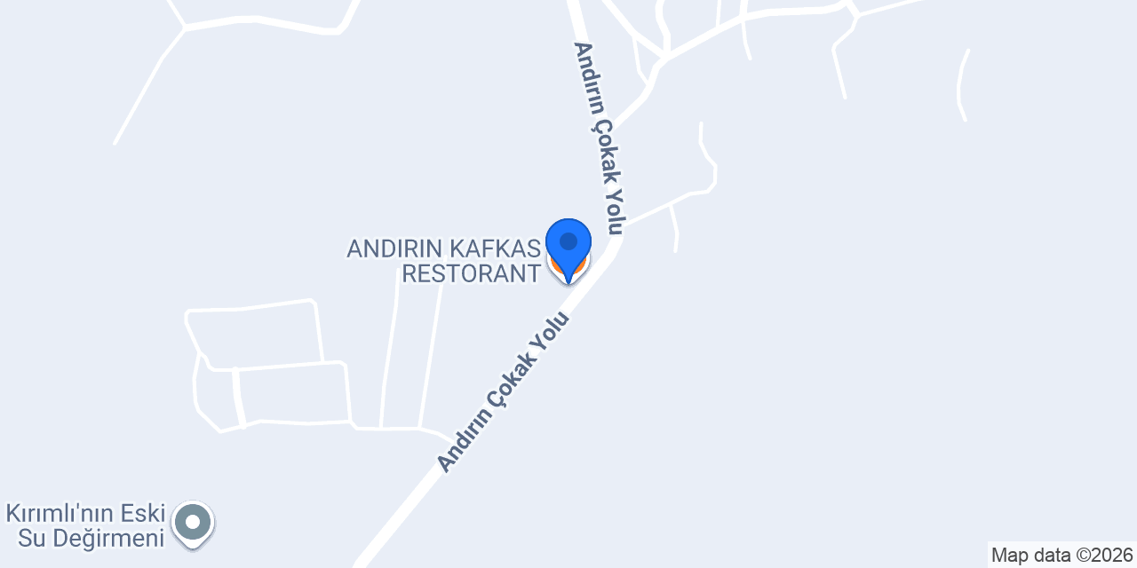 ANDIRIN KAFKAS RESTORANT konumu