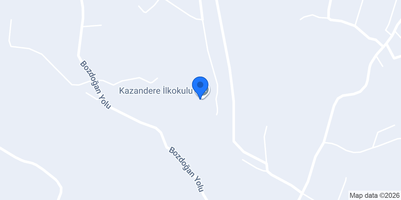 Kazandere İlkokulu konumu