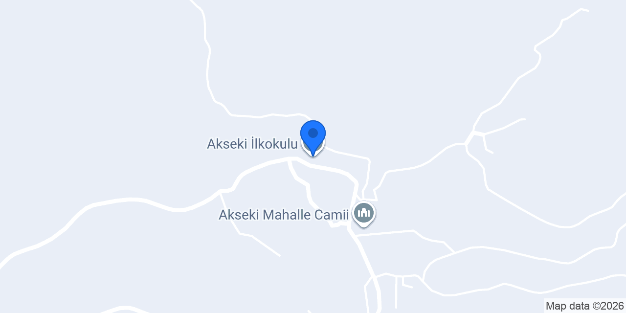 Akseki İlkokulu konumu