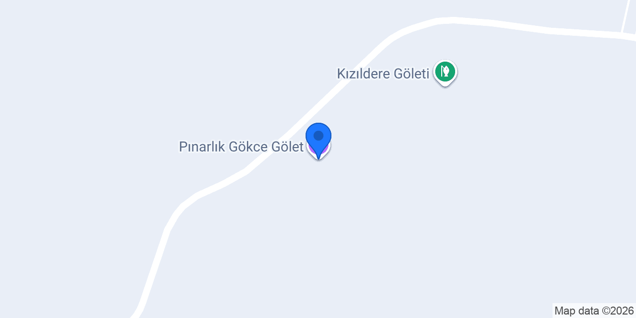 Pınarlık Gökce Gölet konumu