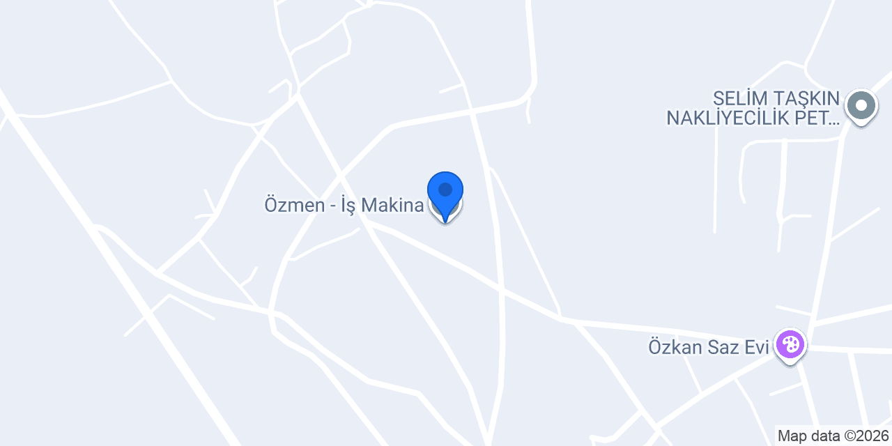 Özmen - İş Makina konumu