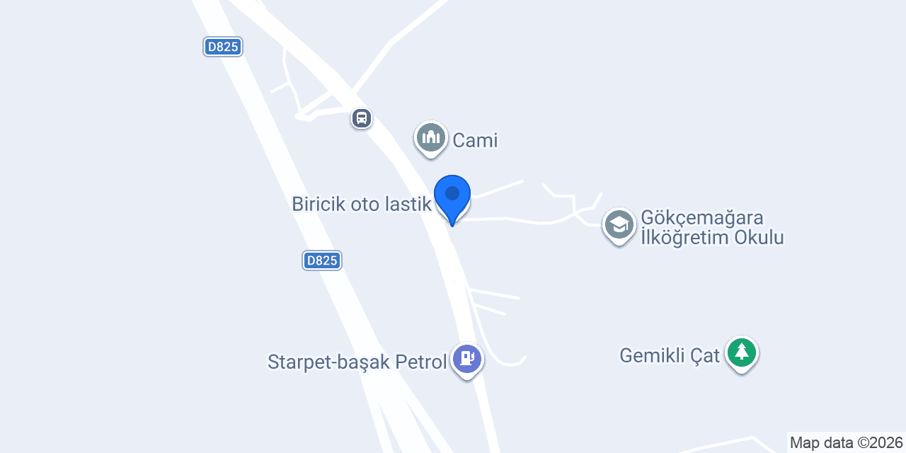 Biricik oto lastik konumu