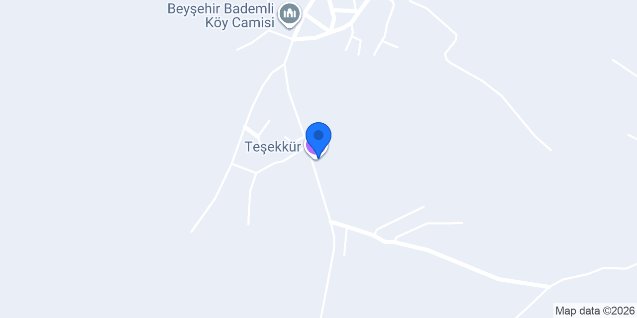 Teşekkür konumu