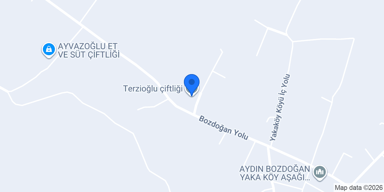 Terzioğlu çiftliği konumu